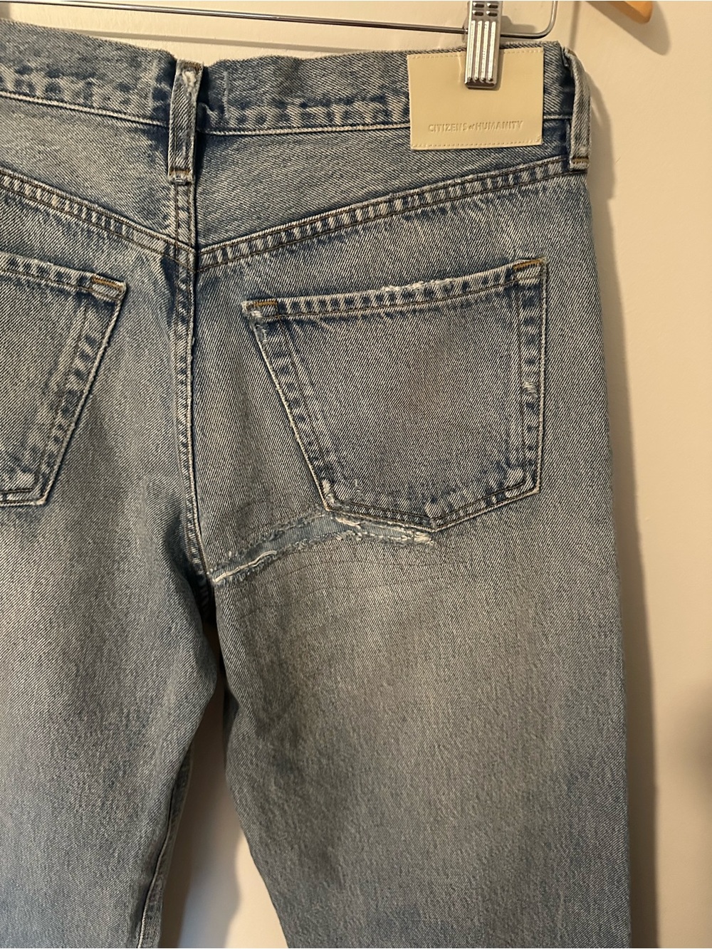 NWOT Citizens of Humanity Free People Lindz easy straight jeans Bozeman - Picture 6 of 8